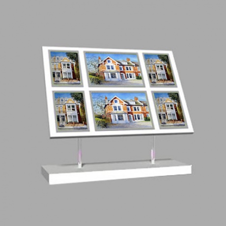 2 x A3L + 4 x A4P Freestanding Light Panel - Without Bevel